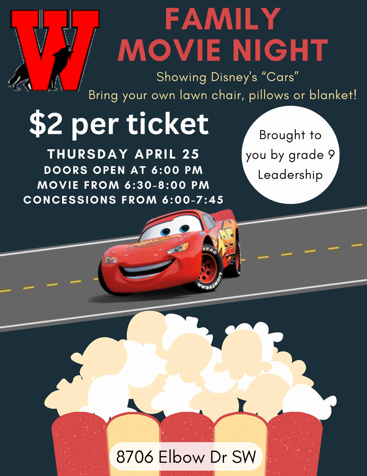 2024 April Movie Night Flyer